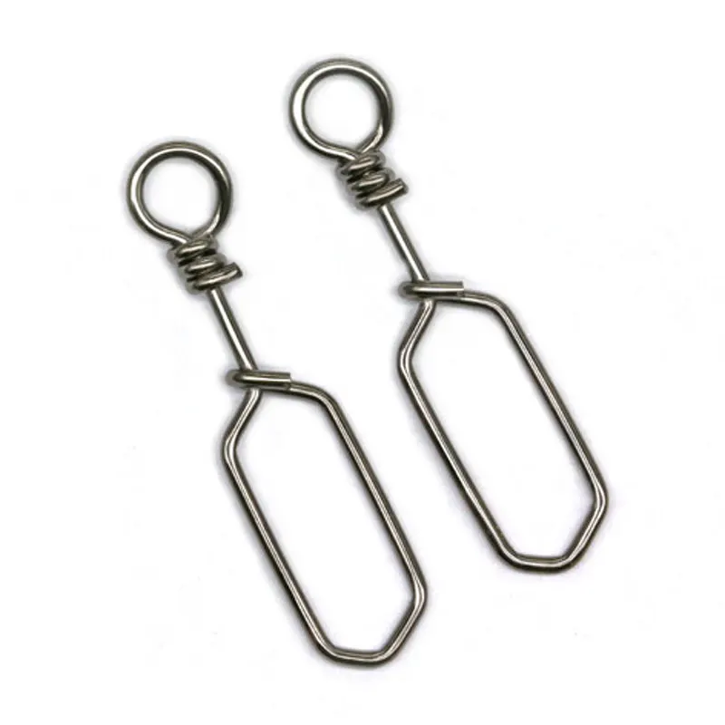 [1000pcs] NEW Square Snap Fishing Swivels Barrel Swivel Fishing Tackle