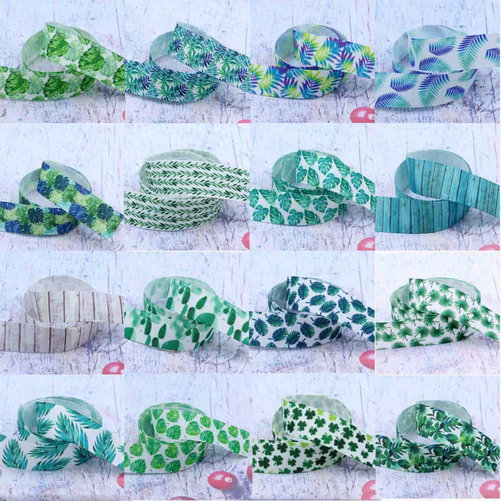 

Many Plant 7/8" 22mm Ribbon DIY Handmade Material Gift Packaging Grosgrain Ribbon Bow Ribbon 2-5-10-20-50 yards