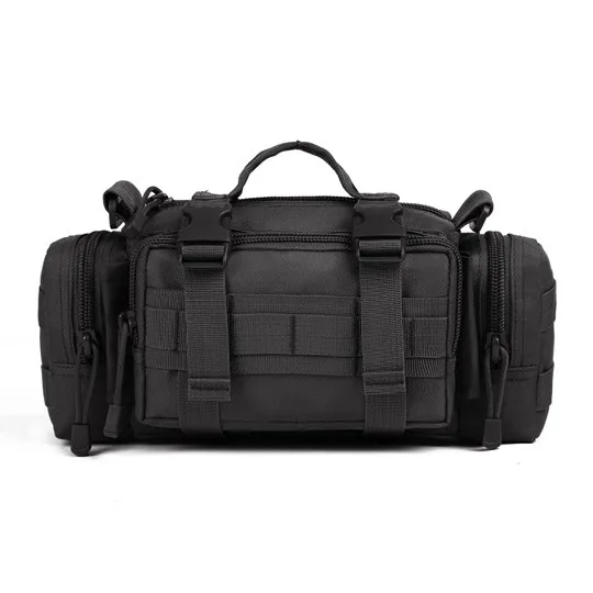 Мужские сумки-мессенджеры, военная поясная сумка, армейская поясная сумка, Повседневная сумка на ремне, поясная сумка для путешествий - Цвет: Черный