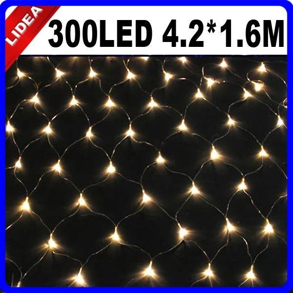 4 2*1 6 м 300 LED Сад Свадьба сад Новый год сетка украшение наружная гирлянда Фея