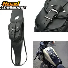 Подходит для Harley Sportster XL 883 1200 кожаный водонепроницаемый рюкзак черный ретро топливный бак сумка бак мешок