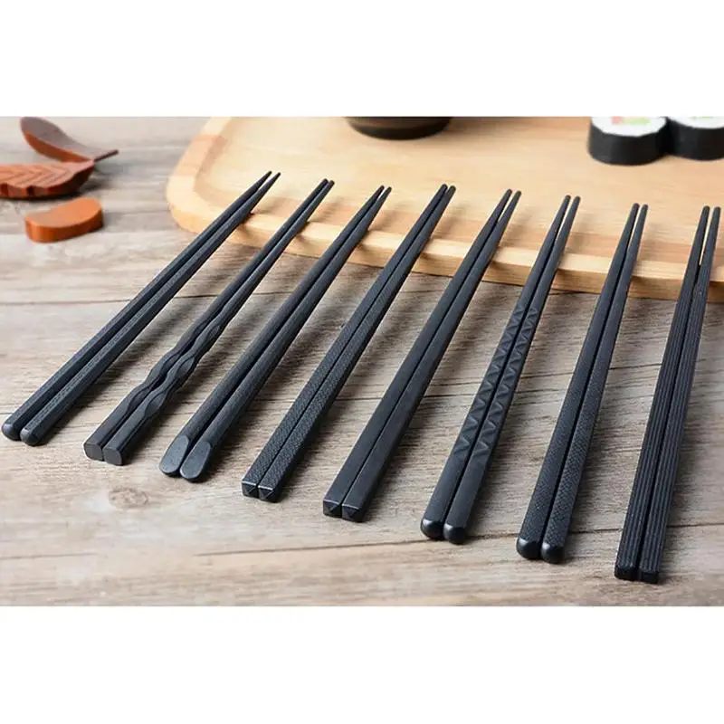Japanese Sushi Hashi Chopsticks Long Alloy Sticks ...