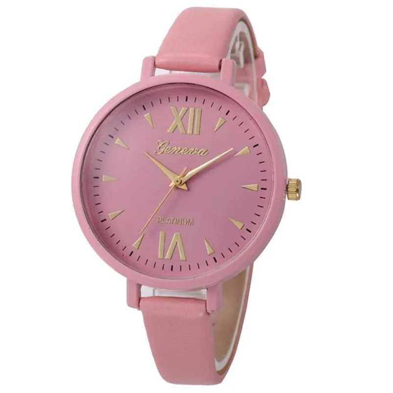 Women's watches fashion leather watch strap Leisure Time Fine Analog  Simple Clock Female Wrist Watch relogio feminino M17 (1)