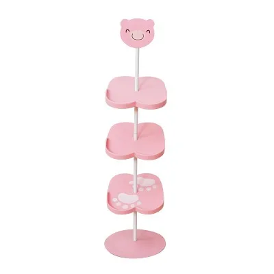 BF040 мебель для дома Милая полка для обуви детская дизайнерская подставка для обуви с изображением животных из мультфильмов емкость для хранения 67 см - Цвет: pink bear