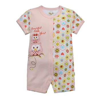 

CUTE BABY CLOTHES Owl baby rompers Outfits Cotton girls clothes pink baby jumpsuits one-piece shirt