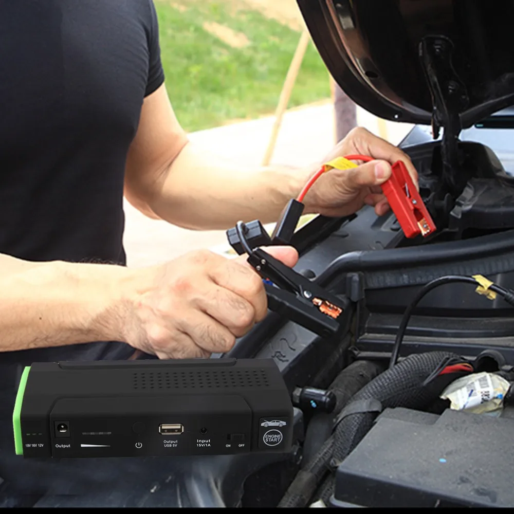 Car Jump Starter 50800mAh 12V Single Light Car Vehicle Multifunction Booster Power Bank Portable Current Battery Charger