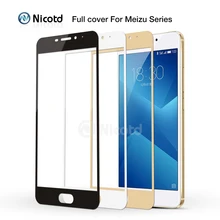 Funda completa templada de cristal para Meizu M3 Note M3S M3 Mini Max M3E M3X Pro 6 Plus U10 U20 M5 Note M5s película protectora