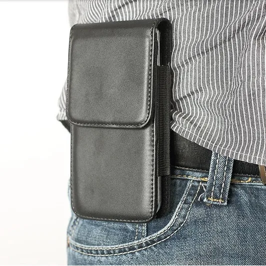 7 Size For Apple iPhone Vertical Leather Strap Holster