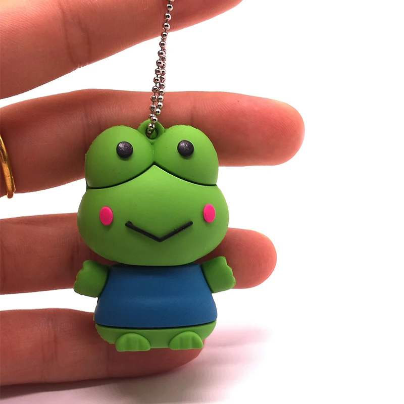 Pendrive cartoon frog pen drive 4GB 8GB 16GB 32GB 64GB real capacity memory stick creative gift usb stick cute animal  pendrive