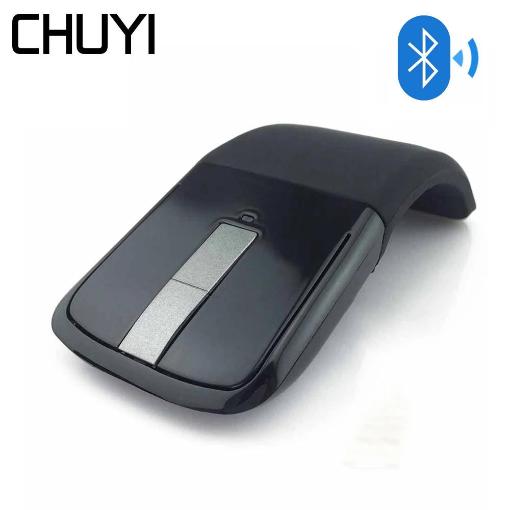 CHUYI Bluetooth Wireless Arc Touch Mouse 1200DPI Optical Folding Slim font b Notebook b font Mause