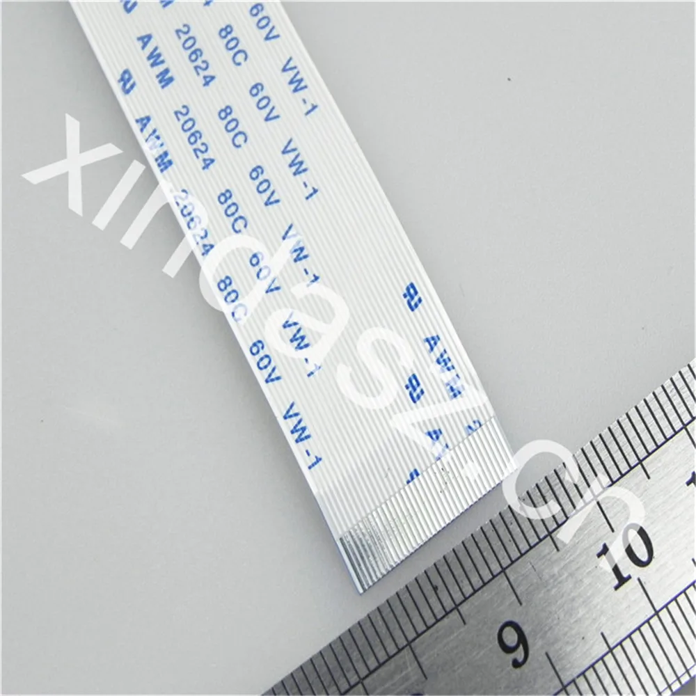 

High quality AWM 20624 80C 60V 0.5mm pitch 34pin 150mm length same side Electronic Flexible Flat FFC Ribbon Cable 5pcs/lot