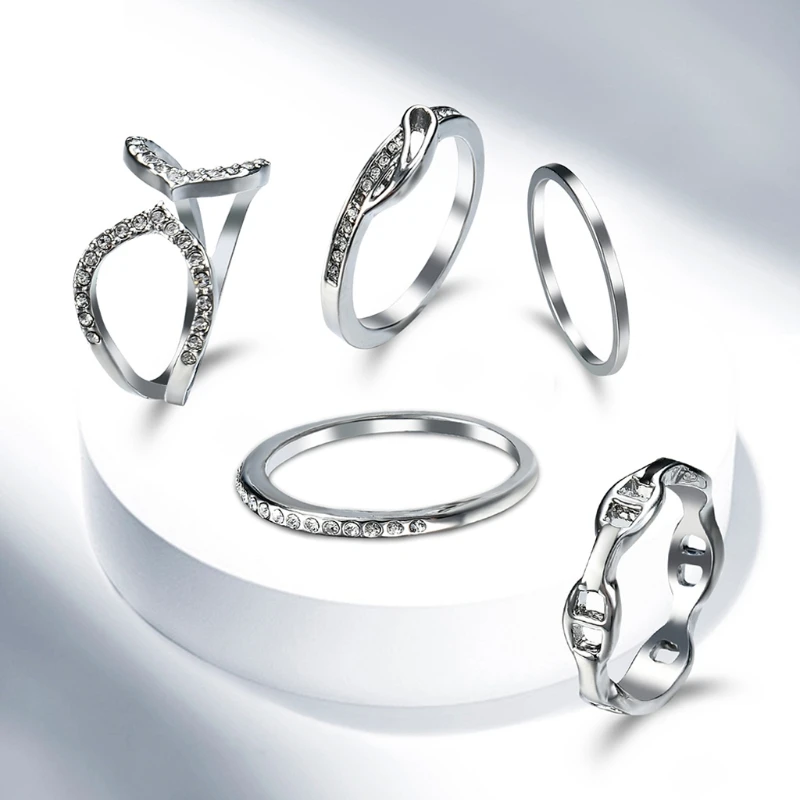 Buy JAVRICK 5Pcs Finger Ring Set Boho Midi Finger