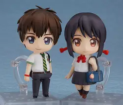 Аниме ПВХ Действие фильм ваше имя Nendoroid Tachibana Taki Miyamizu Mitsuha фигурку Коллекция Модель для игрушечные лошадки подарок