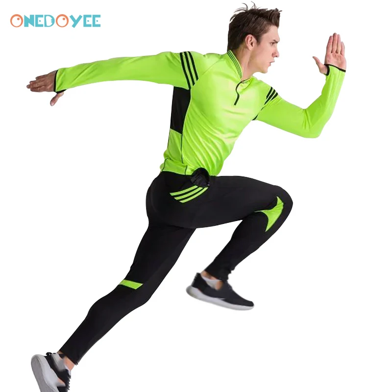 ONEDOYEE الرجال النساء قمصان كرة قدم الكبار كرة قدم للأطفال طقم مجموعات تدريب الطفل الجري قمصان طويلة الأكمام الأولاد بدلة رياضية