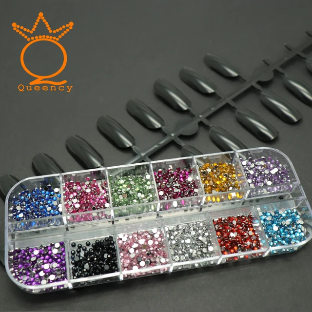 Mix-Color-12-Boxes-Flatback-Acrylic-Stickers-Nail-Art-Decorations-Sequins-3D-Gems-Crystal-Rhinestone-Nail jpg