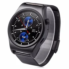 2016×10 satt abgerundete smart watch suppors theart rate monitor bluetooth 4,0 echt leder smartwatch unterstützt arabisch türkisch