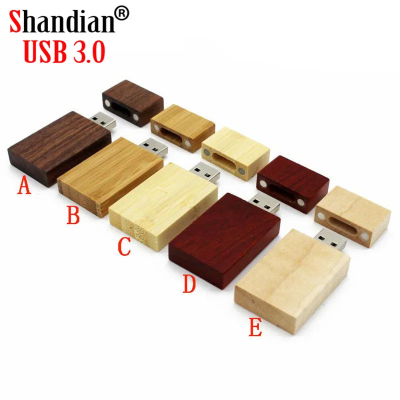

SHANDIAN USB 3.0 customer LOGO Wooden block USB Flash Drive red wood pendrive 4GB 8GB 16GB 32GB 64GB Memory Stick U Disk gift