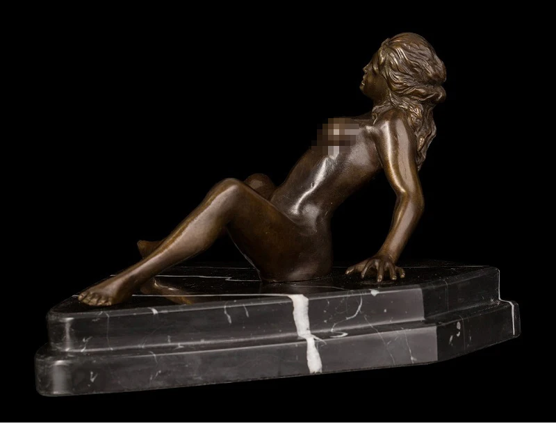 ATLIE бронзовые латунные статуи сексуальная женщина бронзовая скульптура отель украшения подарки на день рождения