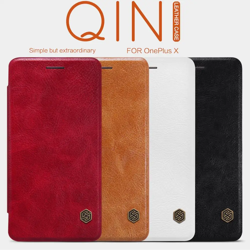 OnePlus X Case Cover Nillkin Qin Series PU Leather Cover Flip Case For OnePlus X / E1001 OnePlus X Case Cover Nillkin Qin Series PU Leather Cover Flip Case For OnePlus X / E1001