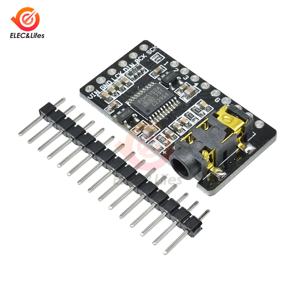 Декодер интерфейса PCM5102 DAC I2S звуковая карта цифровая аудиосистема
