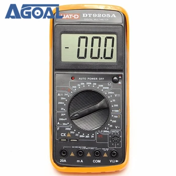 

UAT-D DT9205A Digital Multimeter Voltmeter Ohmmeter AC/DC Ammeter Capacitance Tester