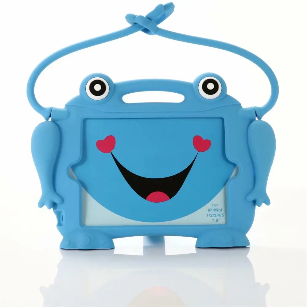 

Kids Safe Silicone Frog Shockproof Stand Handle Case Cover for ipad mini 2/3/4/5 7.9"inch A1489 A1538