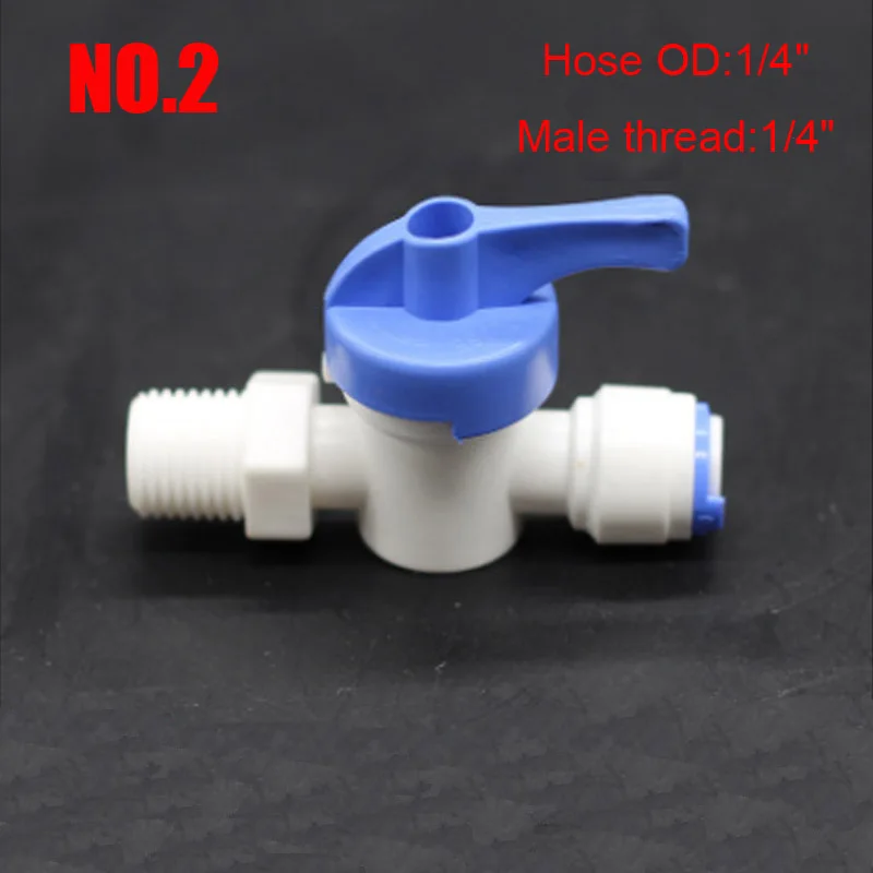 RO водяной прямой 1/4 &quot3/8&quot OD шланг быстрое соединение контрольные фитинги