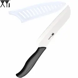 Самый популярный керамический нож Santoku XYJ абсолютно 5 дюймов зубчатый нож для хлеба белый нож керамический нож новые инструменты для