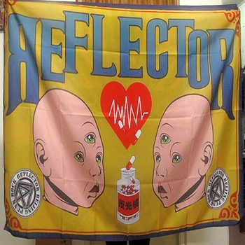 

REFLECTOR Rock Band Poster Cloth Flags Curtain Wall Stickers Hanging paintings Billiards Hall Studio Theme Home Decoration