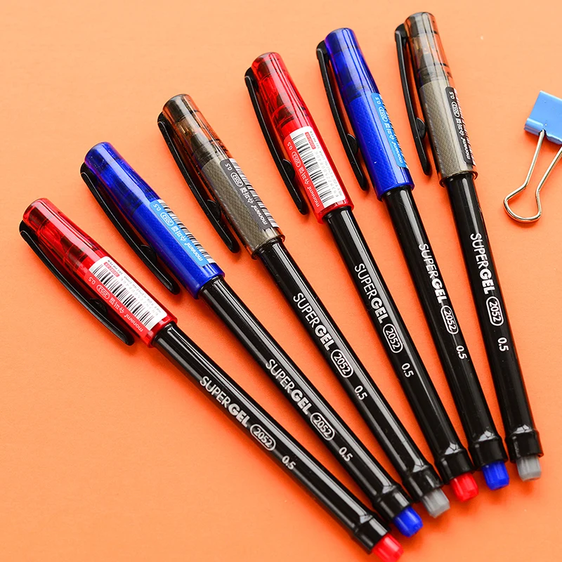 6 Pcs/lot Cute 0.38mm Ballpoint Pens Colorful Gel Pens Office School New 