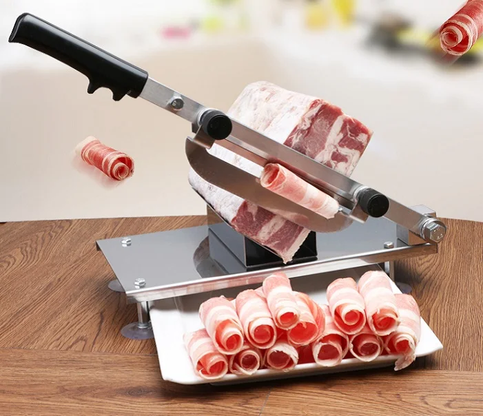 

2018 new design frozen beef and mutton slicing machine,manual meat cutting machine,meat slicer machine,meat cutter machine