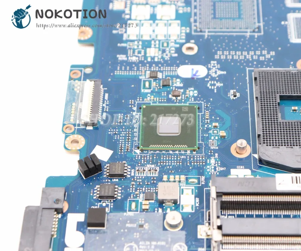 NOKOTION для lenovo ideapad Z510 15,6 ''дюймовый ноутбук материнская плата AILZA NM-A181 Rev 1,0 основная плата PGA947 DDR3L