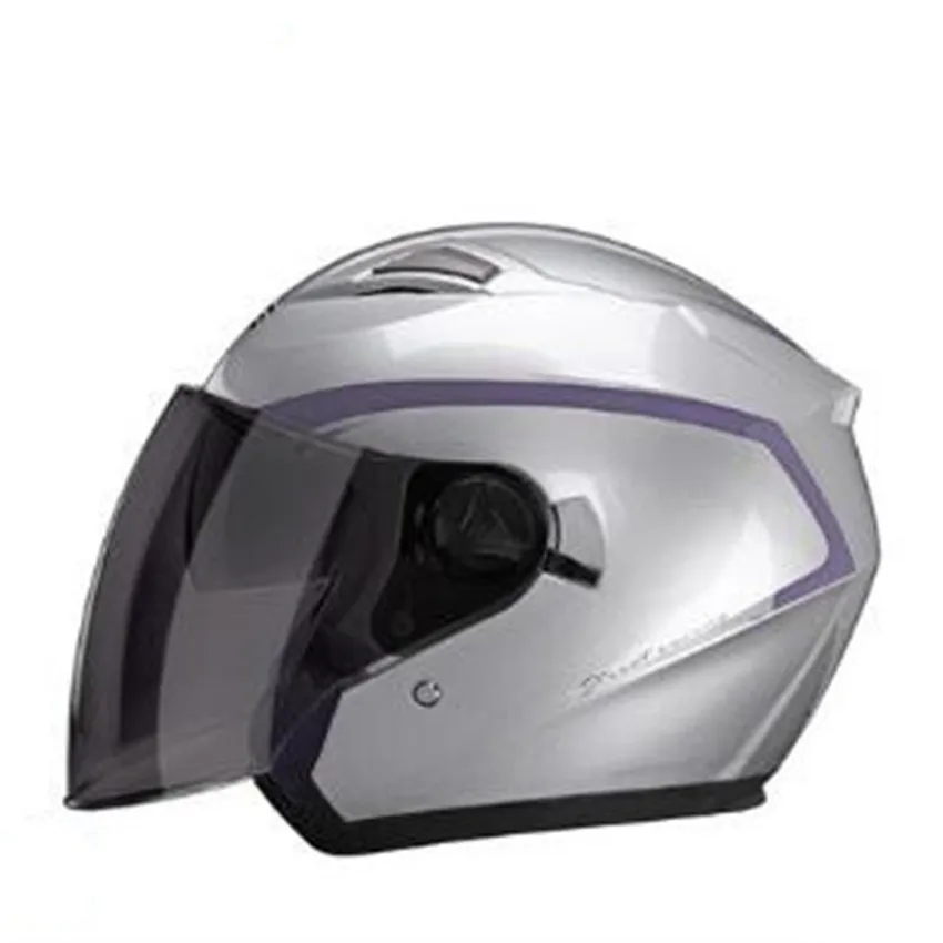 Мотоциклетный уличный велосипедный серый мужской женский шлем мотоциклетный шлем полушлем открытый шлем ABS шлем для мотокросса M L XL - Цвет: DFG Brands