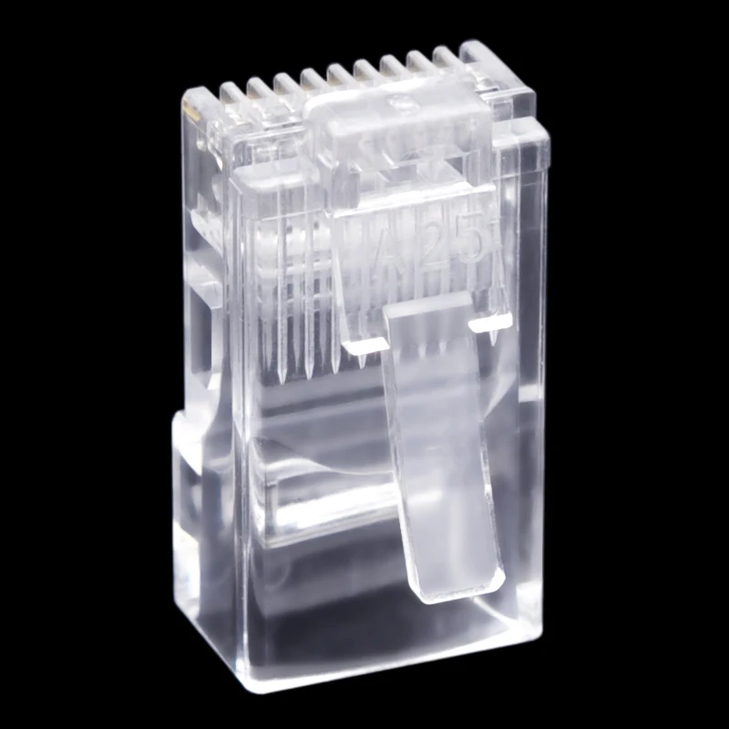 30 шт. 10P10C RJ45 RJ48 RJ50 Cat5E UTP Ethernet Соединительный сетевой модульный Кристалл