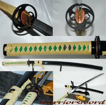 

Full Tang Japanese Sword Katana Handmade UNOKUBI ZUKURI 2Grooves Blade sharp#326