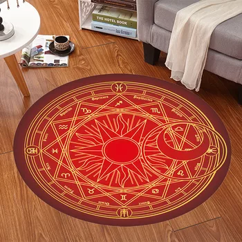 

160*160cm Anime Sakura Round Style Decoration Fluffy Rugs Anti-Skid Shaggy Area Home Bedroom Carpet Floor Mat
