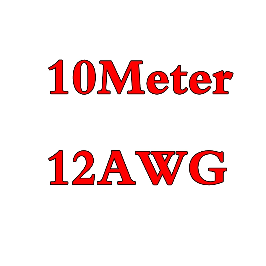 Eclyxun 4 6 7 8 10, 11, 12, 13, 14, 15, 16, 17, 18, 20, 22, 24, 26 28 30 AWG силиконовый провод ультра гибкий Тесты линия кабель высокого Температура - Цвет: 10Meter 12AWG