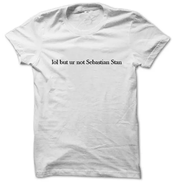 Футболка унисекс lol но ur not Sebastian Stan T1995 | Женская одежда