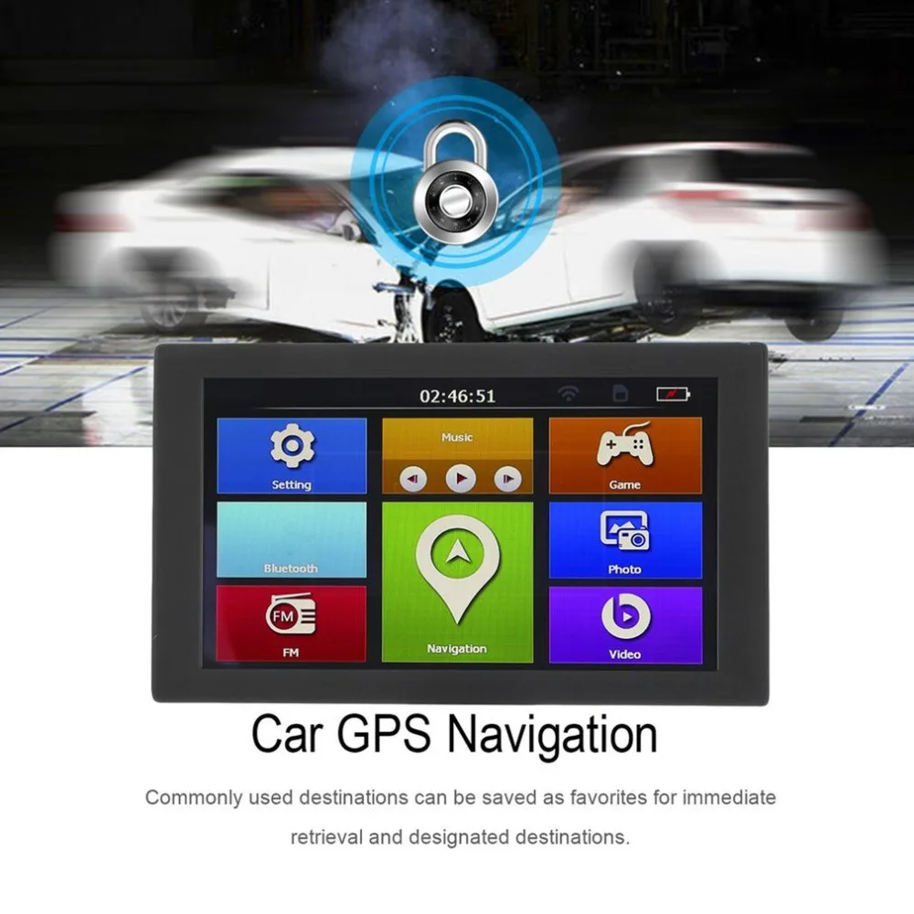 

Professional 9" S900 Car Truck HD GPS Navigation 256M+8GB Reversing Camera Touchscreen FM Navigator Accurately Position Black