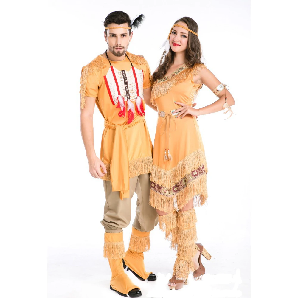 Native Indians role playing Costume Cosplay For Man and Woman Christmas