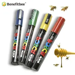 Benefitbee профессии queen пчелы маркировки маркер 1 шт пчелы безвредны Инструменты для пчеловодства queen пчелы Mark Пластик ручка-маркер