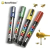 Benefitbee Profession Queen Bee Marking Marker Pen 1pcs Bees Harmless Beekeeping Tools Queen Bee Mark Plastic Marks Pen Bee Tool ► Photo 1/6