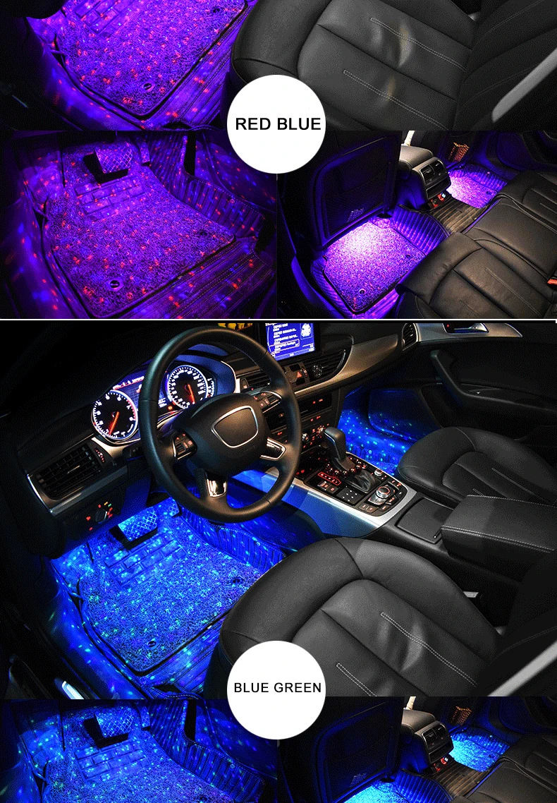 car led foot atmophere lights interior lamps (16)