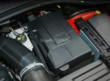 Для VW 2016 2017 2018 Skoda kodiaq положительные и отрицательные электрода батареи Водонепроницаемый пылезащитный Защитная крышка стикер