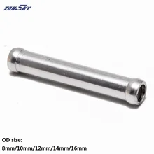 EPMAN алюминий интеркулер Впускной турбо трубы шланг OD 8 мм/10 мм/12 мм/14 мм/16 мм x L: 3"