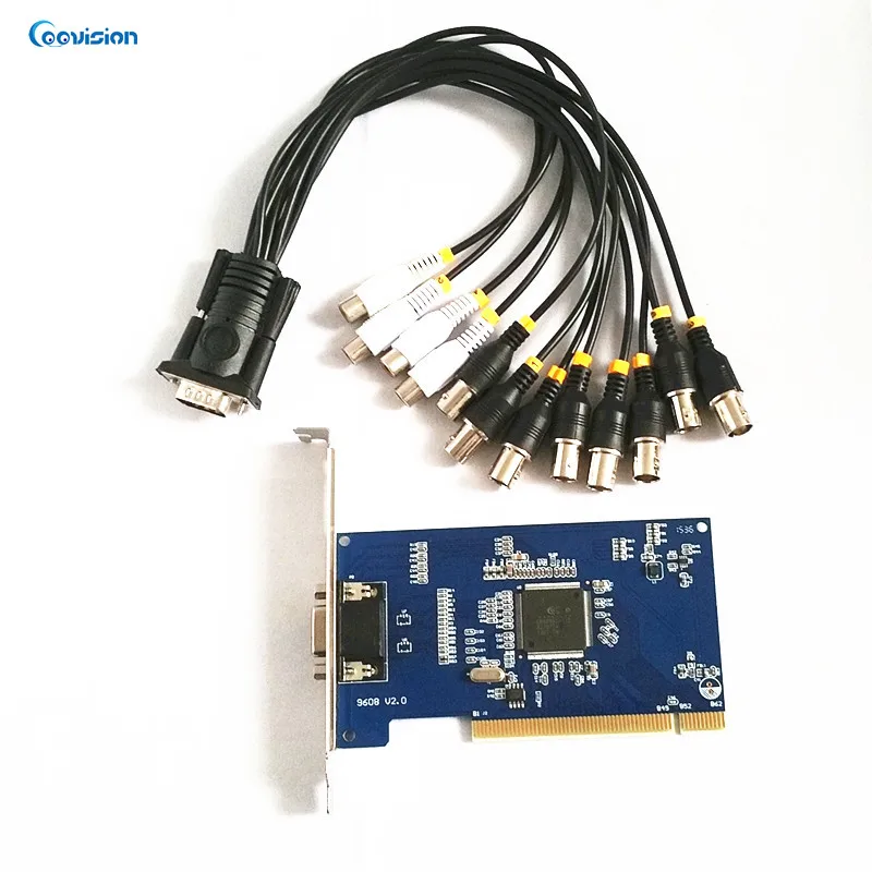 8ch HD DVR High Definition / Analog Video Capture Card PCI, VGA output