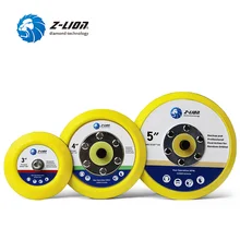 Tampons de support pour polisseuse de voiture, 2 pièces, Z LION "24T, Machine à polir à double Action, plaque de support à crochet et boucle 3" 4 "5", 5/16