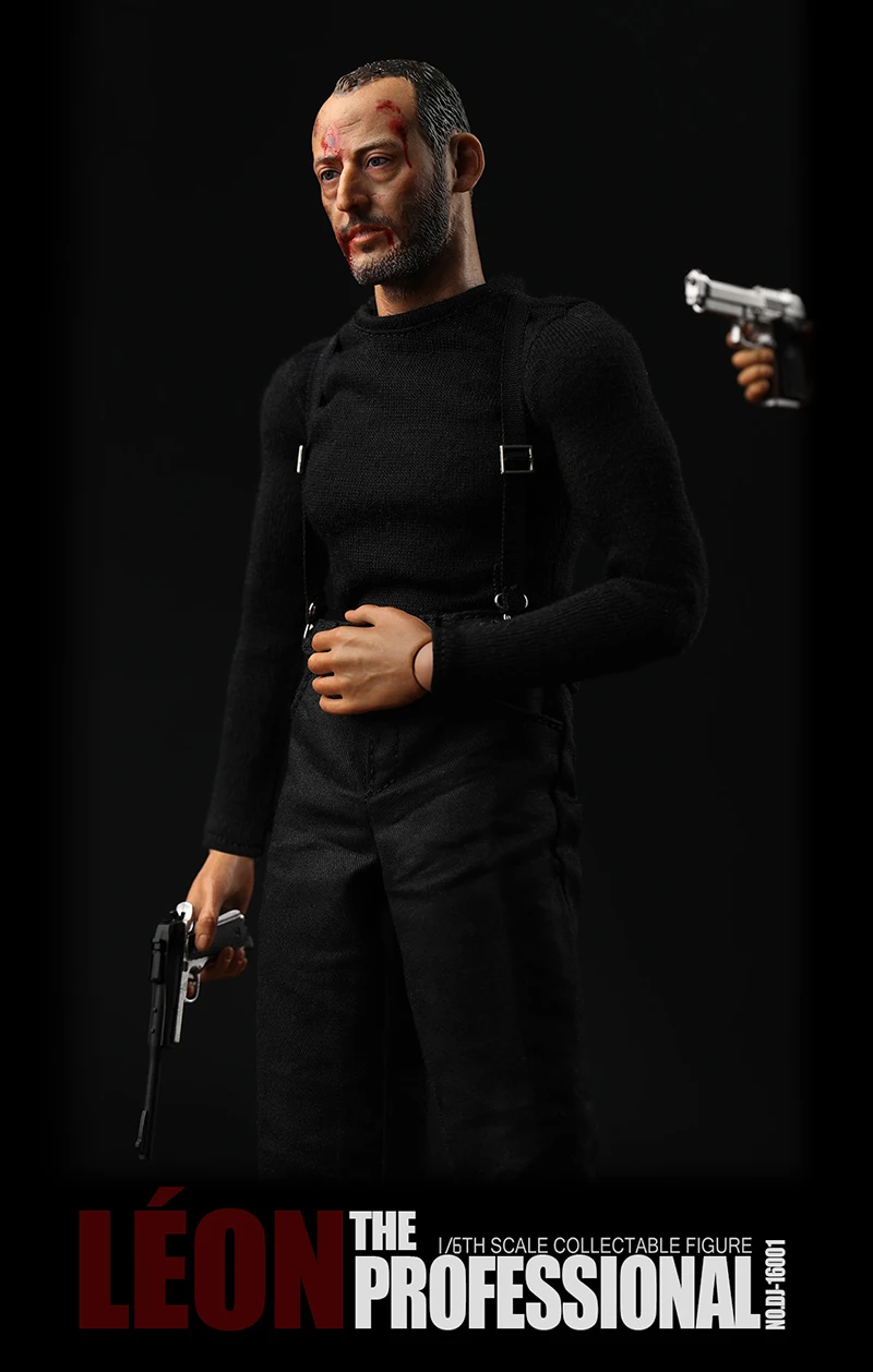 Коллекционная 1/6 шкала полный набор DJ-16001 Leon Professional Action Figure модель с двойными головками для фанатов подарки