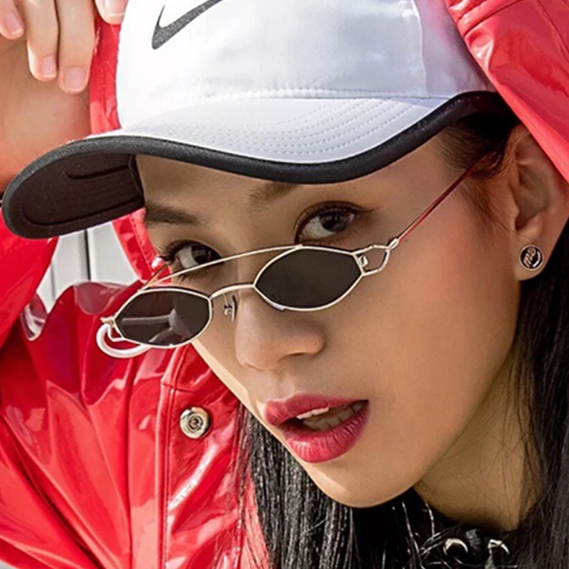 Small Sexy Cat Eye Sun Glassses Women Vintage Oval Metal Sunglasses Men Colorful Shades Eyewear UV400 Hot style Small Sexy Cat Eye Sun Glassses Women Vintage Oval Metal Sunglasses Men Colorful Shades Eyewear UV400 Hot style