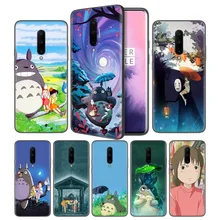 Studio Ghibli Totoro Soft Black Silicone Case Cover for OnePlus 6 6T 7 Pro 5G Ultra-thin TPU Phone Back Protective